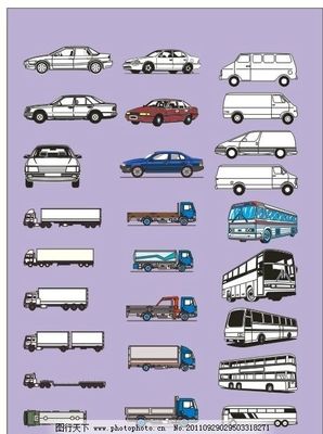 專(zhuān)業(yè)車(chē)輛矢量圖庫(kù) 從轎車(chē)到專(zhuān)用車(chē)輛的全面設(shè)計(jì)資源